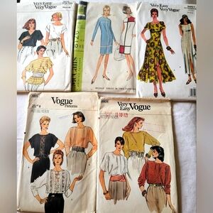 Mixed Bundle of vintage sewing patterns - 60s, 70s, 80s, 90s.